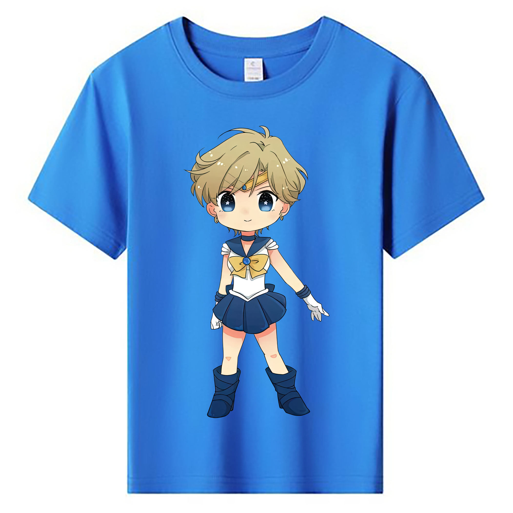 （画像用） 美少女戦士セーラームーン 天王はるか Sailor Moon Tenoh Haruka 綿100％キッズTシャツ（フロントプリント）